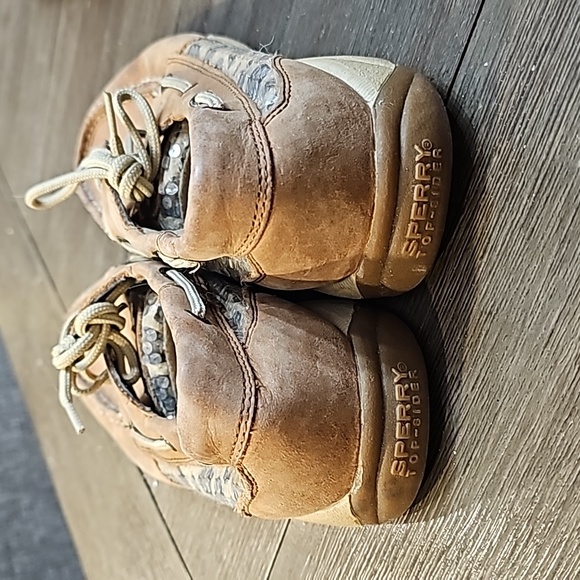 Sperry Top Sider Sequined Leopard Print Women's size 9 - Picture 2 of 5